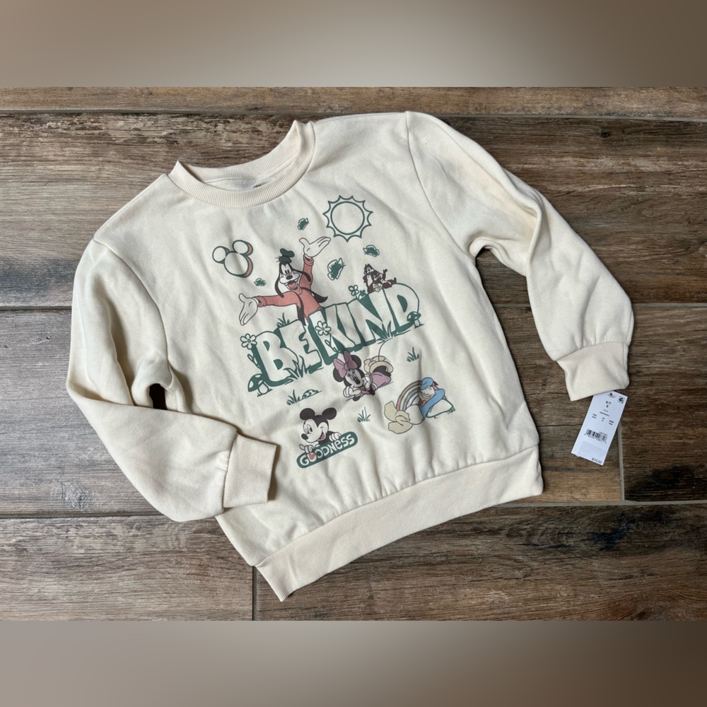 Disney Mickey & Friends Cream Sweatshirt